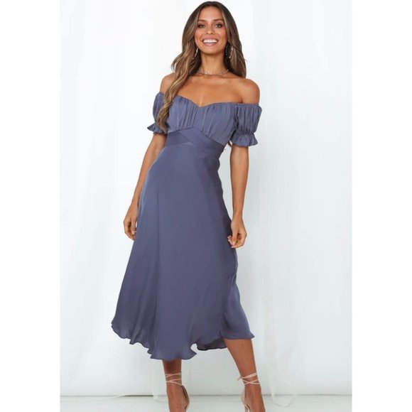 Hello Molly Dresses & Skirts - NWT HELLO MOLLY SKY CHILD MAXI DRESS MIDNIGHT BLUE